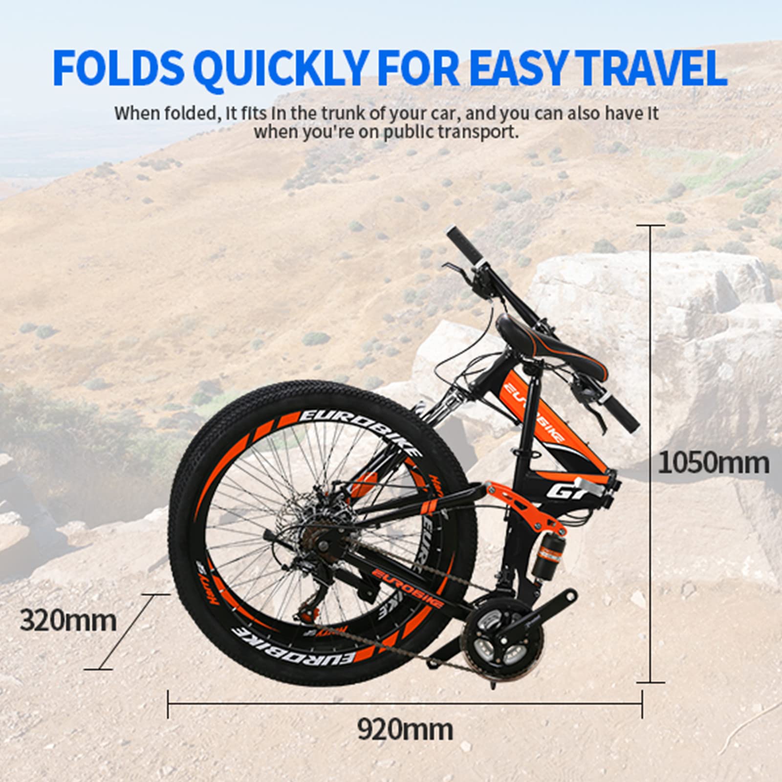 Amazon.com : EUROBIKE Mountain Bike,Mens Mountain Bike, 27.5 Inch